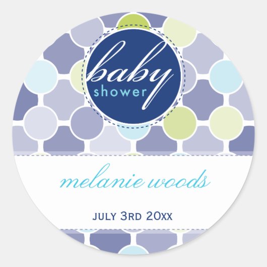 EVENT DECORATIEVE STICKER:: fizzy spots 5 Ronde Sticker (Voorkant)