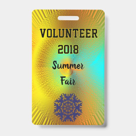 Event Entry ID Badge (Voorzijde)