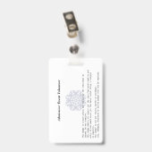 Event Entry ID Badge (Achterkant met clip)