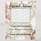 Event Floral Grunge Flyer (Achterkant)