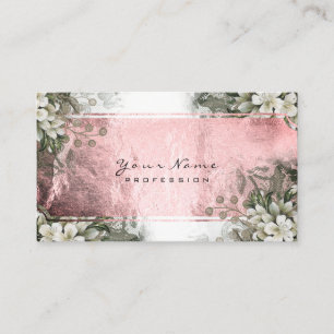 Event Floral Mint Green Roze White Gold Visitekaartje