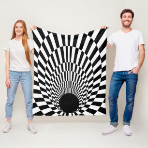 Event Horizon 3d Black Fleece Deken