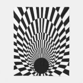 Event Horizon 3d Black Fleece Deken (Voorkant)