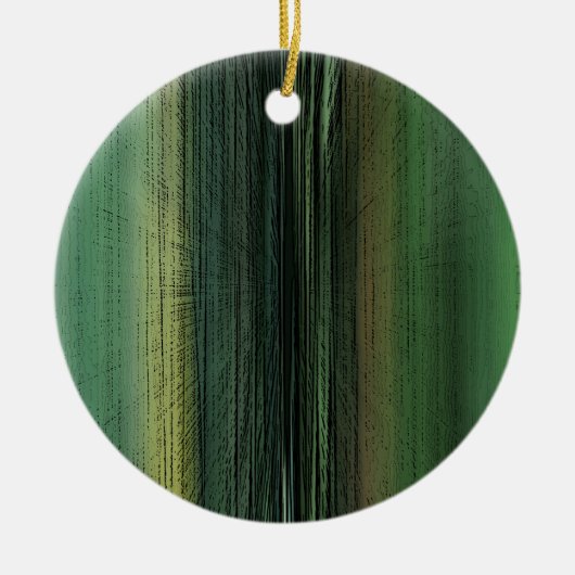 Event Horizon 6711 - Green Abstract Art Keramisch Ornament (Voorkant)