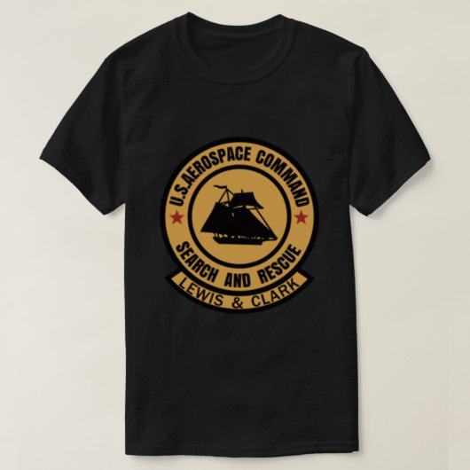 Event Horizon Ship Patch Lewis en Clark Logo Smal T-shirt (Design voorkant)