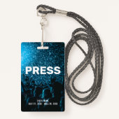 Event Photo PRESS All Access Pass Event ID Badge (Voorkant met draagriem)