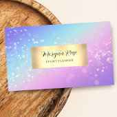 Event Planner, Bokeh Star, QR-code, Visitekaartje