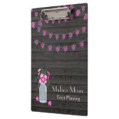 Event Planner country Chic Light Strings Klembord (Links)