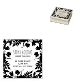 Event Planner Floral Edged Business Rubberstempel (Gestempeld)