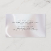 Event Planner Iridescent Pearl Shimmer Visitekaartje (Achterkant)