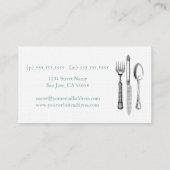 Event Planner Linen Visitekaartje (Achterkant)