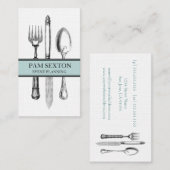 Event Planner Linen Visitekaartje (Voorkant / Achterkant)