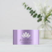 Event Planner Makeup Lotus Paars Appointment Card Afsprakenkaartje (Staand voorkant)