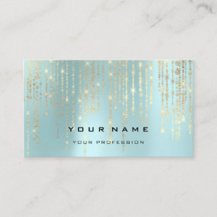 Event Planner Parly Diamond Tiffany Aqua Visitekaartje