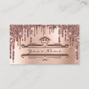 Event Planner Roos Crown Glitter Drivers VIP Royal Visitekaartje