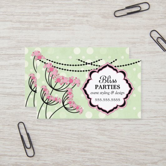 Event Planner Visitekaartje (Voorkant / Achterkant in situ)