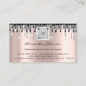 Event Planner Wedding Roos Blue Drids Logo QRCode Visitekaartje (Achterkant)
