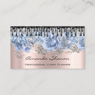 Event Planner Wedding Roos Blue Drids Logo QRCode Visitekaartje