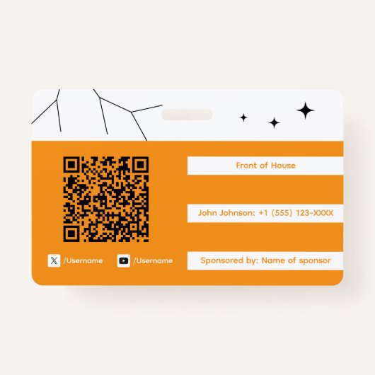 Event Staff Badge (Achterkant)