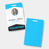 Event Volunteer Modern Badge (Voor- en achterkant)