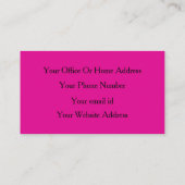 Event Wedding Planner Pink Purple Glitter Girly Visitekaartje (Achterkant)