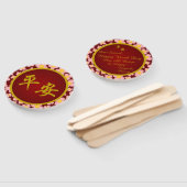 Éventail 平 安 et cadre rond - (Non-assemblé)