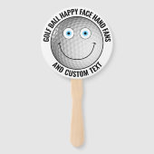 Éventail 10 x Golf sur mesure Thème de la fête YEUX BLEUS J (Devant)