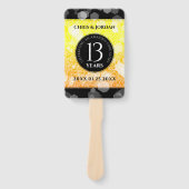 Éventail 13ème anniversaire Mariage de la Citrine (Devant)