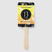 Éventail 13ème anniversaire Mariage de la Citrine (Dos)