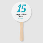 Éventail 15e anniversaire quiencenera ajouter date année te (Dos)