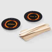 Éventail 2024 Éclipse solaire totale Date Ciel étoilé (Non-assemblé)