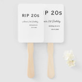 Éventail 20s 21e anniversaire simple date de brunch minimal (Devant et derrière)