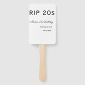 Éventail 20s 21e anniversaire simple date de brunch minimal (Dos)