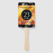 Éventail 23e anniversaire de Mariage de Topaz impérial (Dos)