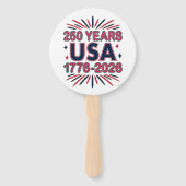 Éventail 250 ans USA | Semiquinentenaire 1776-2026 (Devant)