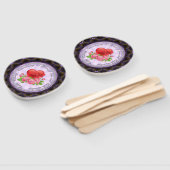 Éventail 25e anniversaire du mariage Ensemble de fans (Non-assemblé)