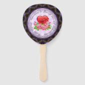 Éventail 25e anniversaire du mariage Ensemble de fans (Devant)