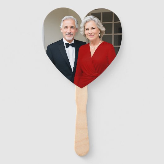 Éventail 40e anniversaire de Mariage Ruby Diamonds Keepsaké (Dos)