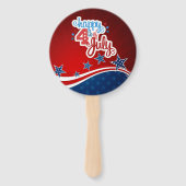 Éventail 4 juillet Fête de l'Indépendance Étoiles et rayure (Devant)