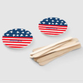 Éventail 4 juillet jour de l'indépendance ajouter nom texte (Non-assemblé)