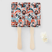 Éventail 4 juillet Motif génératif (Devant et derrière)