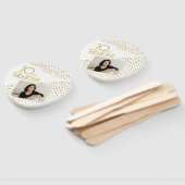 Éventail 70 and Fabulous Gold Glitter Photo 70th Birthday  (Non-assemblé)