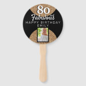 Éventail 80 et Fabulous Gold Parties scintillant 2 Photo 80 (Dos)