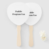 Éventail à main de paddle d'affaires professionnel (Devant et derrière)
