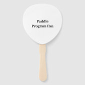 Éventail à main de paddle d'affaires professionnel (Dos)