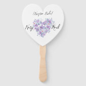 Éventail Abanico Personalizado en Tonos Lilas (Dos)