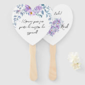 Éventail Abanico Personalizado en Tonos Lilas (Devant et derrière)