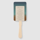 Éventail Abstrait Coastal Chic Mariage moderne (Devant)