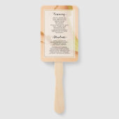 Éventail Abstrait de corail moderne 💡 Mariage d'huile d'en (Dos)