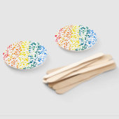 Éventail Abstrait Terrazzo Mosaic coloré Rainbow Motif (Non-assemblé)